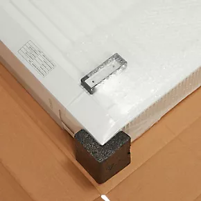 Flomasta Type 22 Double-Panel Double Convector Radiator 600 x 1000mm White 5832BTU 2 Flomasta Type 22 Double-Panel Double Convector Radiator 600 x 1000mm White 5832BTU - Image 2